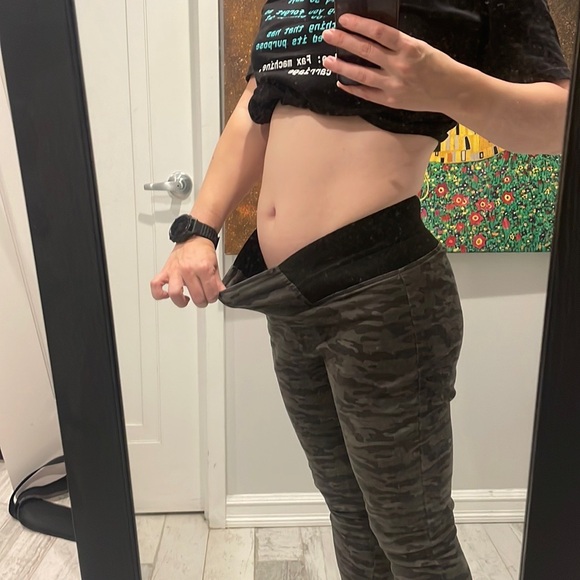 Simply Vera Wong Pant Camo Leggings Slouchy Pull On Drop Crotch - Picture 17 of 17